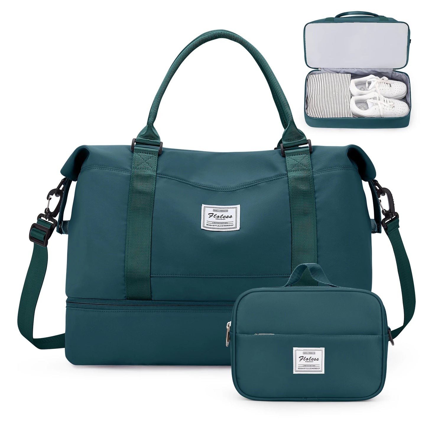 The Ultimate Carry-All – Weekender Duffel for Women with Shoe Pocket & Vanity Bag