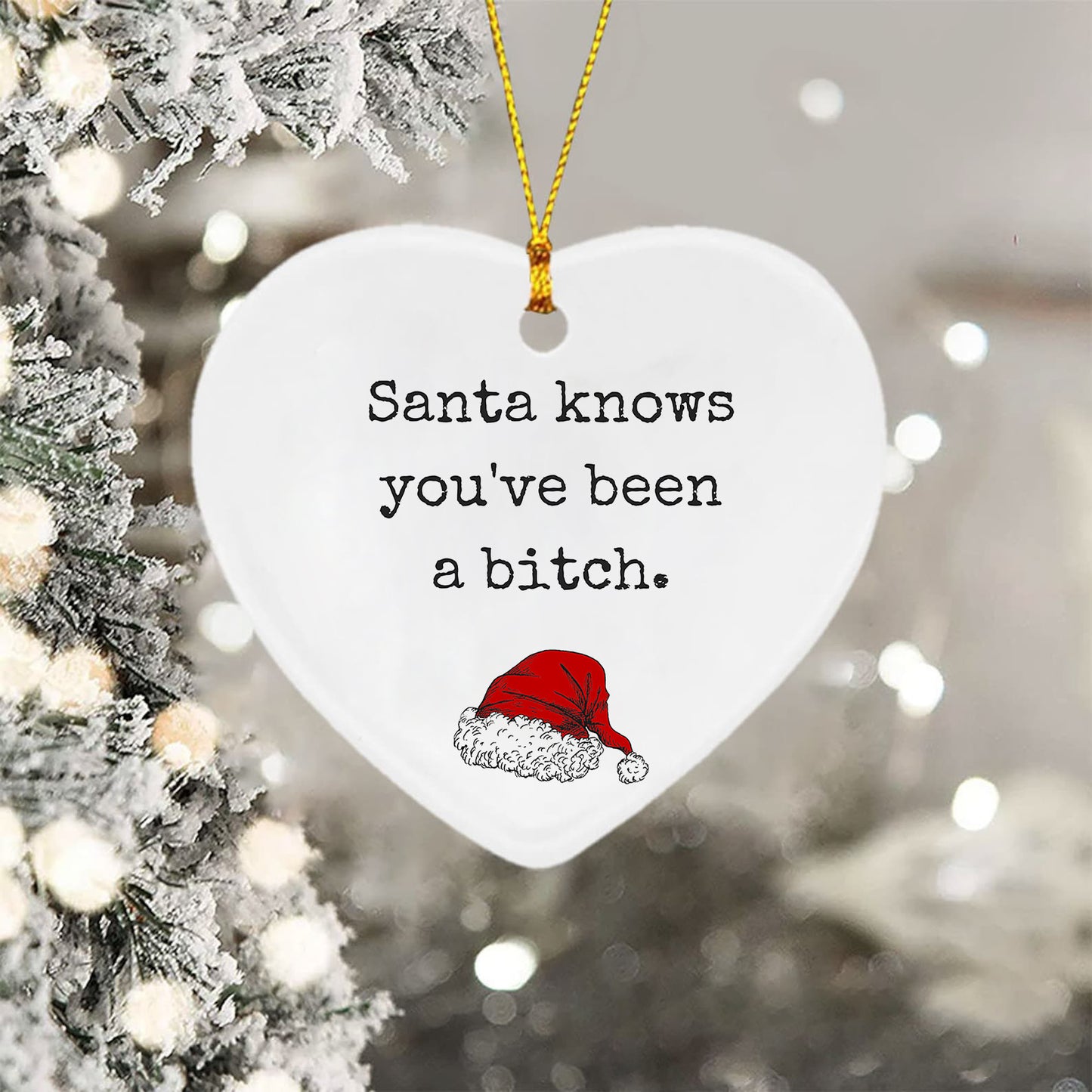 🌲Christmas Funny Heart Shaped Ornament