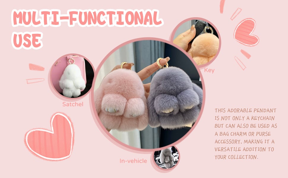 💥Handmade Soft Bunny Charms