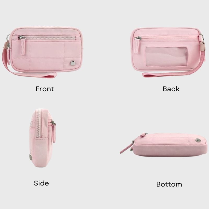 Puffer Wristlet Wallet Fits Phone💜