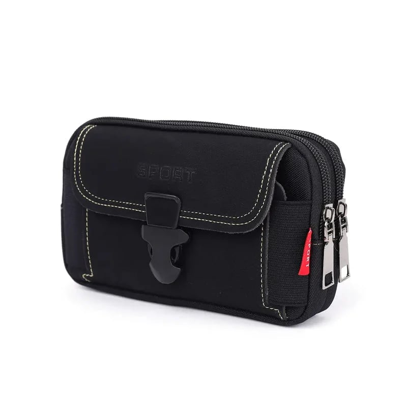 Men's multifunctional belt cell phone pouch