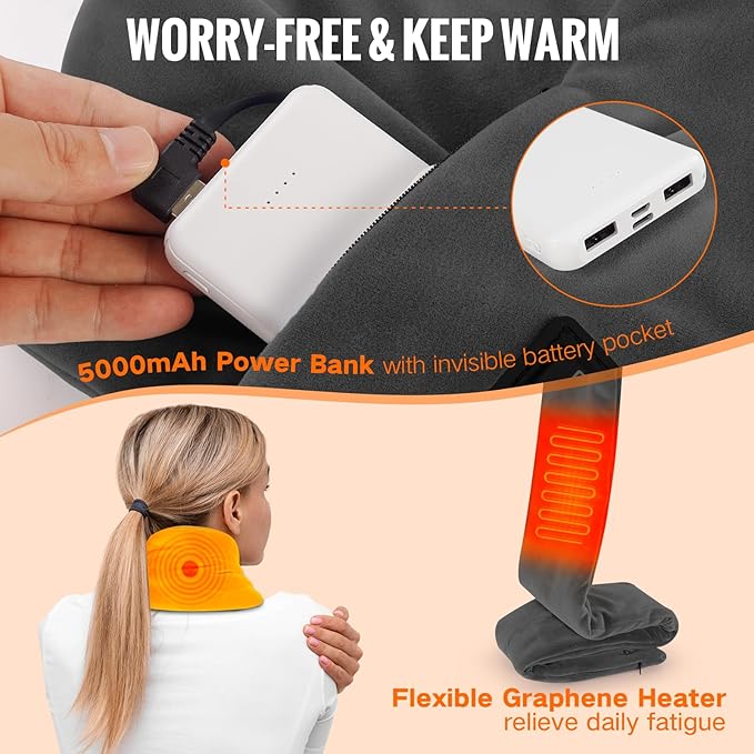 🔥Winter Hot Sale 70% OFF - 2025 New Intelligent Electric Heating Scarf