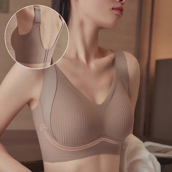 🔥Spring Hot Sale 49% OFF- Women's Ribbed Push Up Adjustable Wireless Bra
