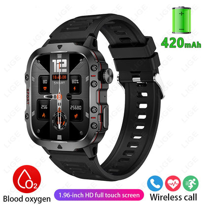 2024 Newest Men's Rugged Military Smart Watch for Android & IOS