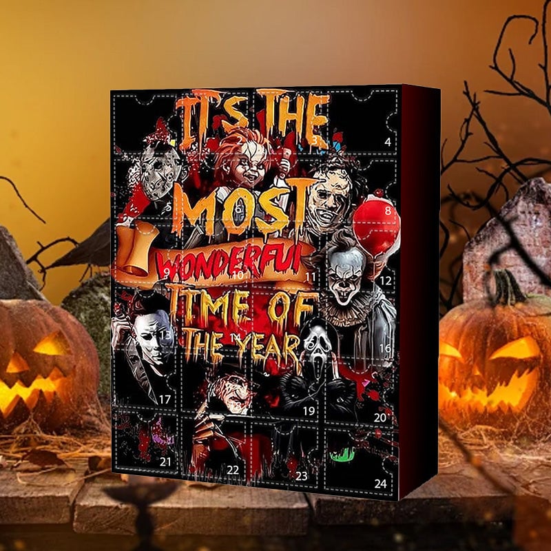 🔥Halloween Sale 57% Off - 🎃Halloween Horror Movie Characters Advent Calendar