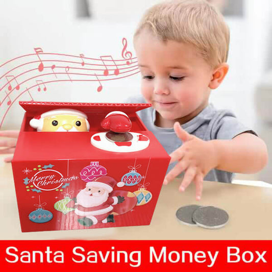 Santa Saving Money Box