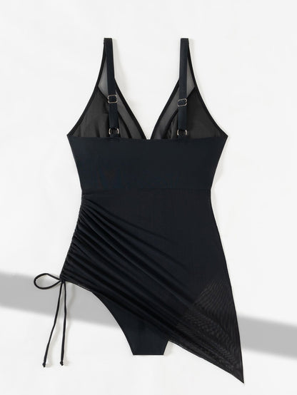 💥Last Day Special Sale 49% OFF💃Slimming Mesh Sheer Sarong Wraps Swimsuit