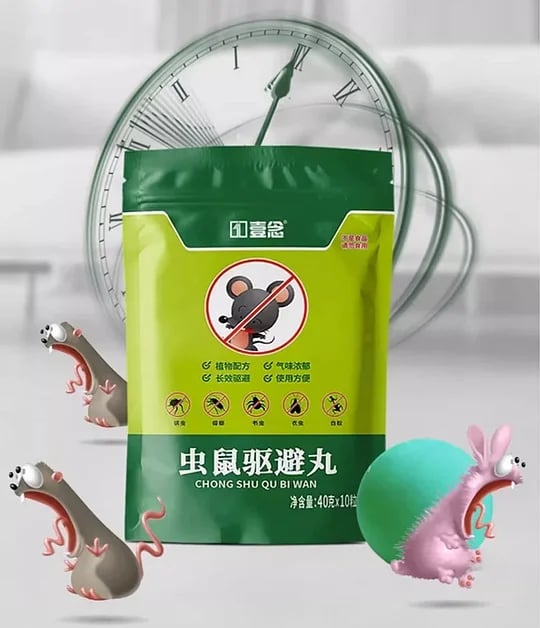 🔥[One pellet lasts for one year!]Rodent and insect repellent sphere