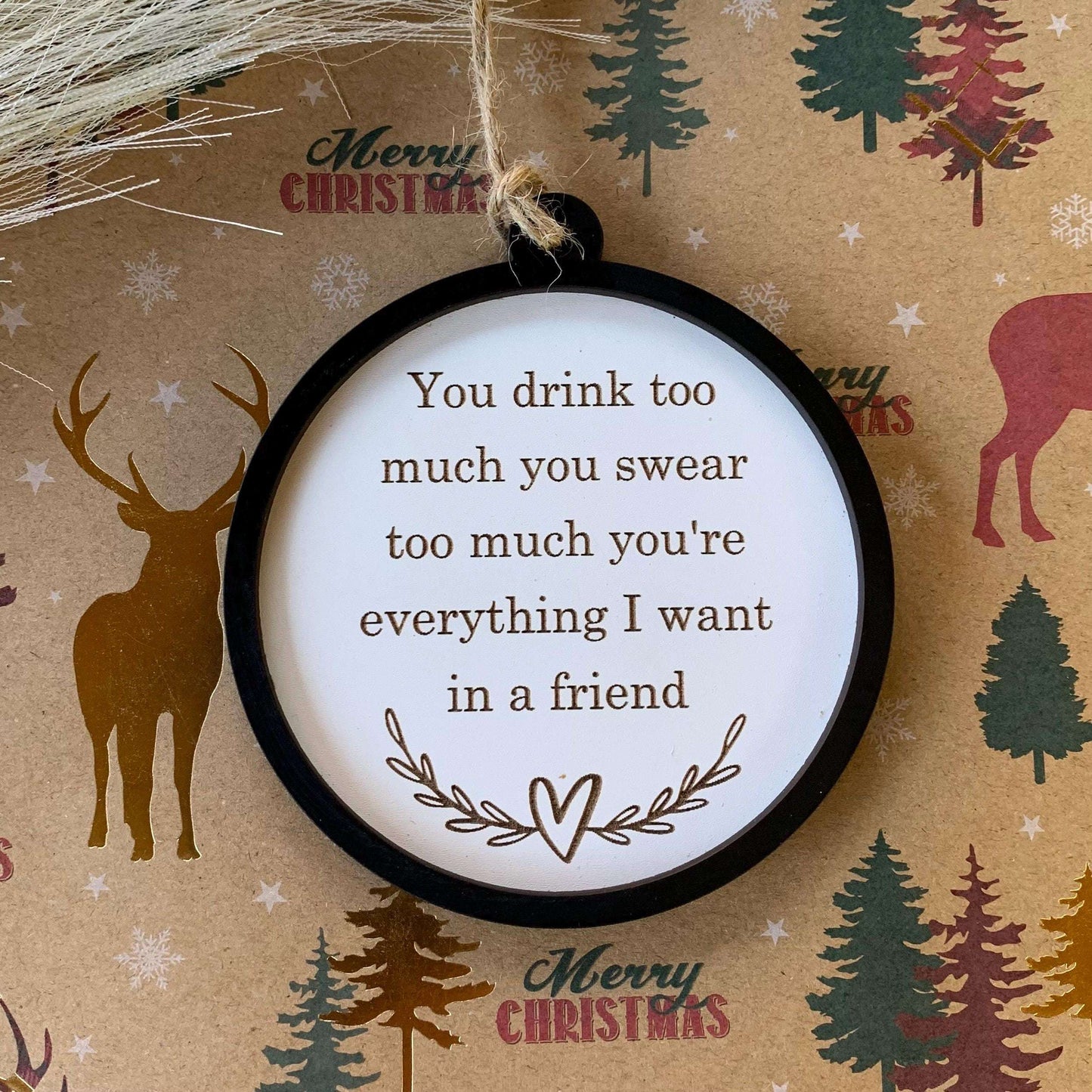 🎄Funny Wooden Tree Ornament🎁