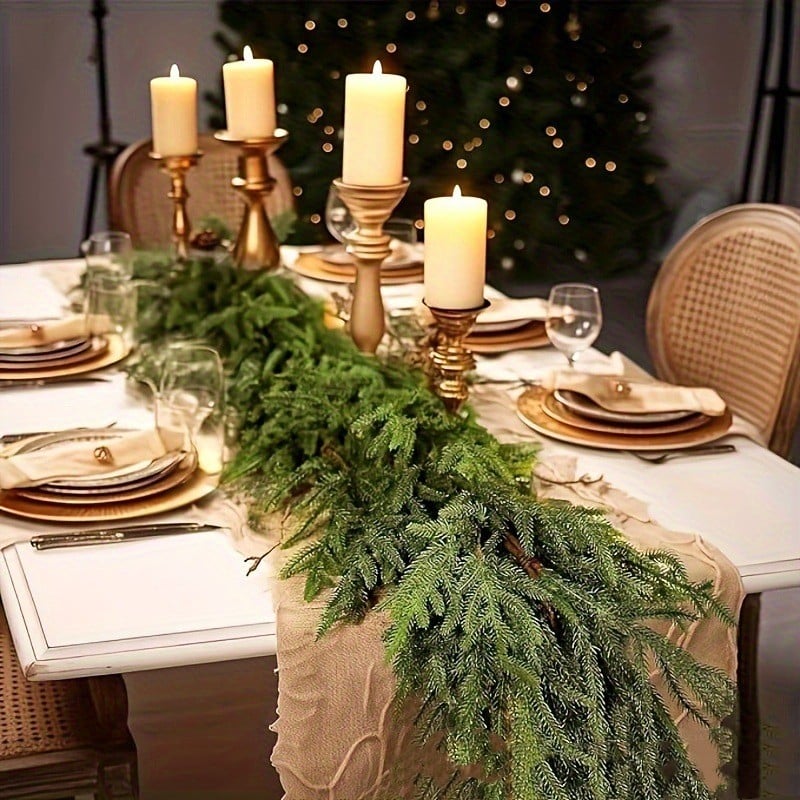 🔥LAST DAY 50% OFF💥Natural Christmas Greenery - Norfolk Pine Garland🌲