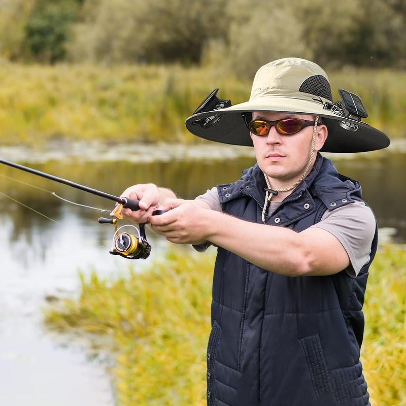2025 New Solar Fan Outdoor Fishing Hat