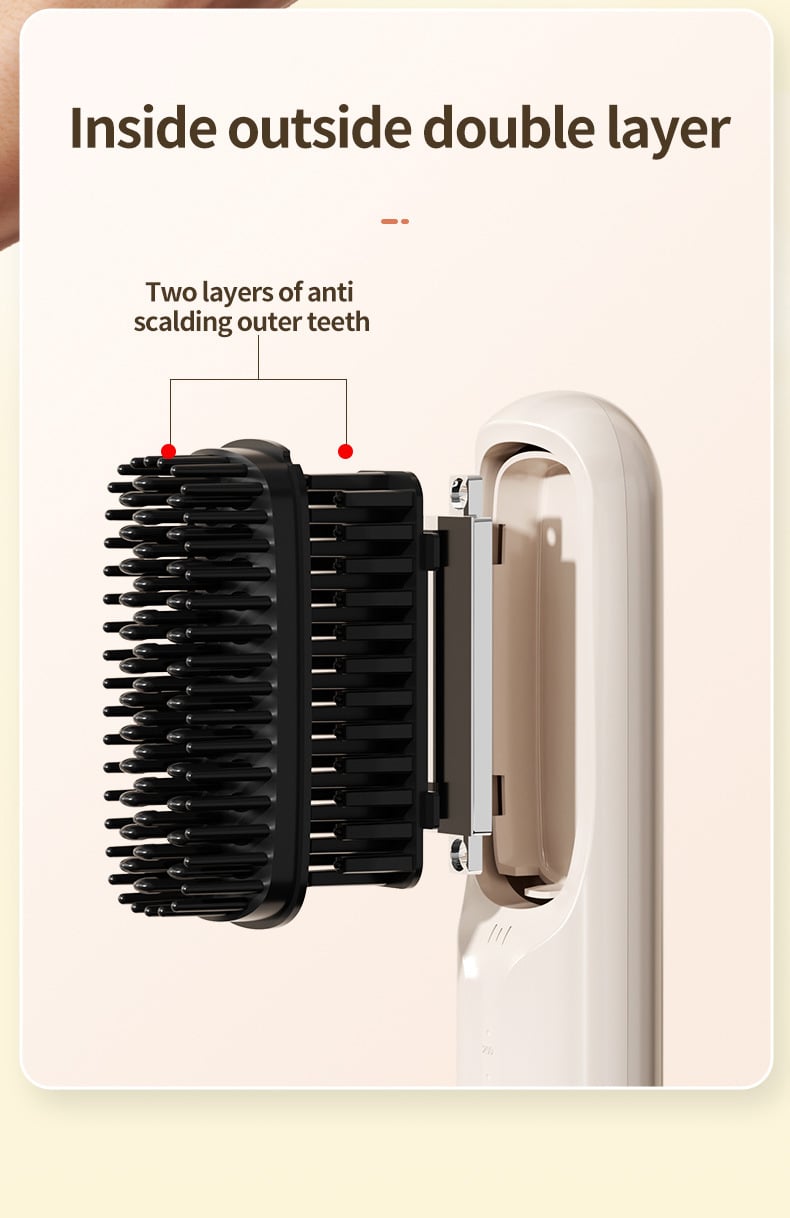 🔥Christmas Sale 49% OFF🎄USB Cordless Negative Ion Hair Straightening Comb
