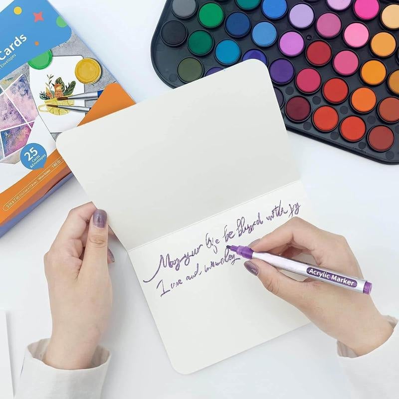 🌈Blank Watercolor Cards and Envelopes