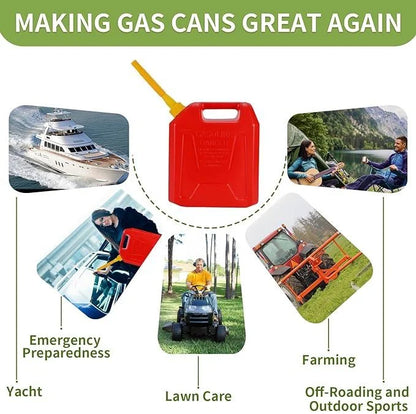 🔥LAST DAY PROMOTION SAVE 49%🔥Upgraded Replacement Gas Can Spout with Flexible Nozzle, Fit for Most 1/2/5/10 Gal Can