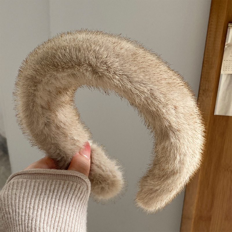 Warm Faux Mink Plush Headband