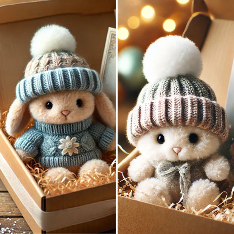 🔥Handmade🐇Mini Bunny Hug Cute Easter Gift🎁