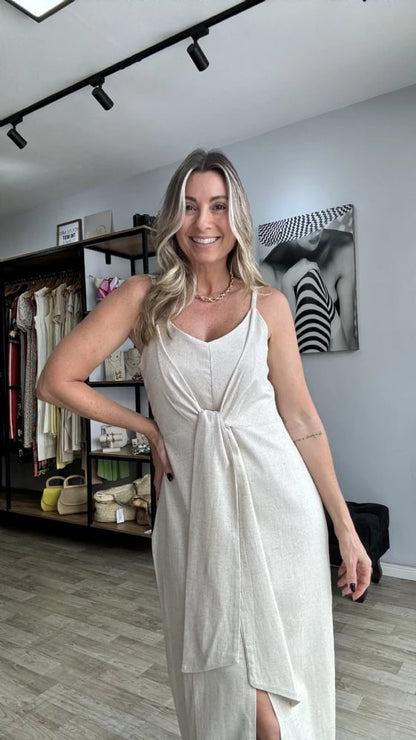 Versatile Tie-Front & Tie-Back Dress