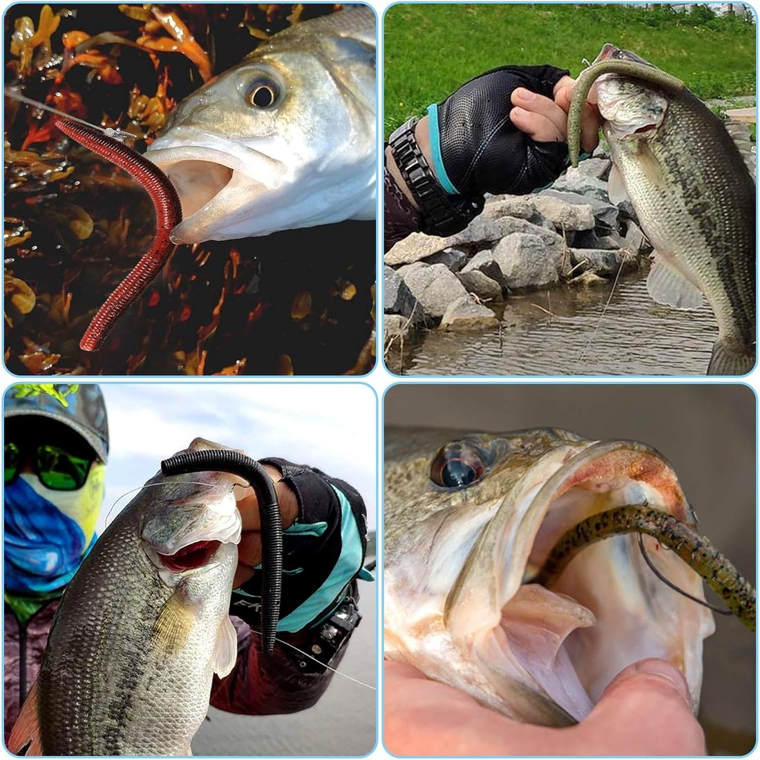 Possum Tail 8 Pack Soft Platic Fishing Lure