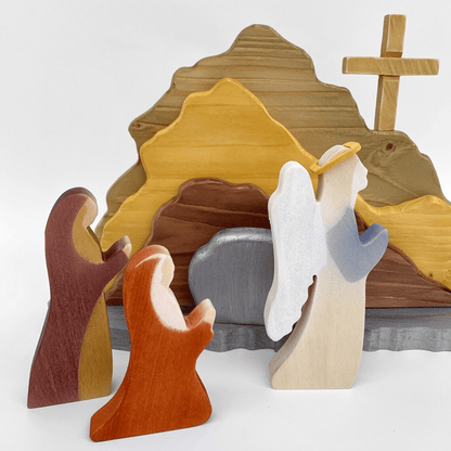 💕Handmade Jesus Tomb-Easter Scene Wooden Decoration