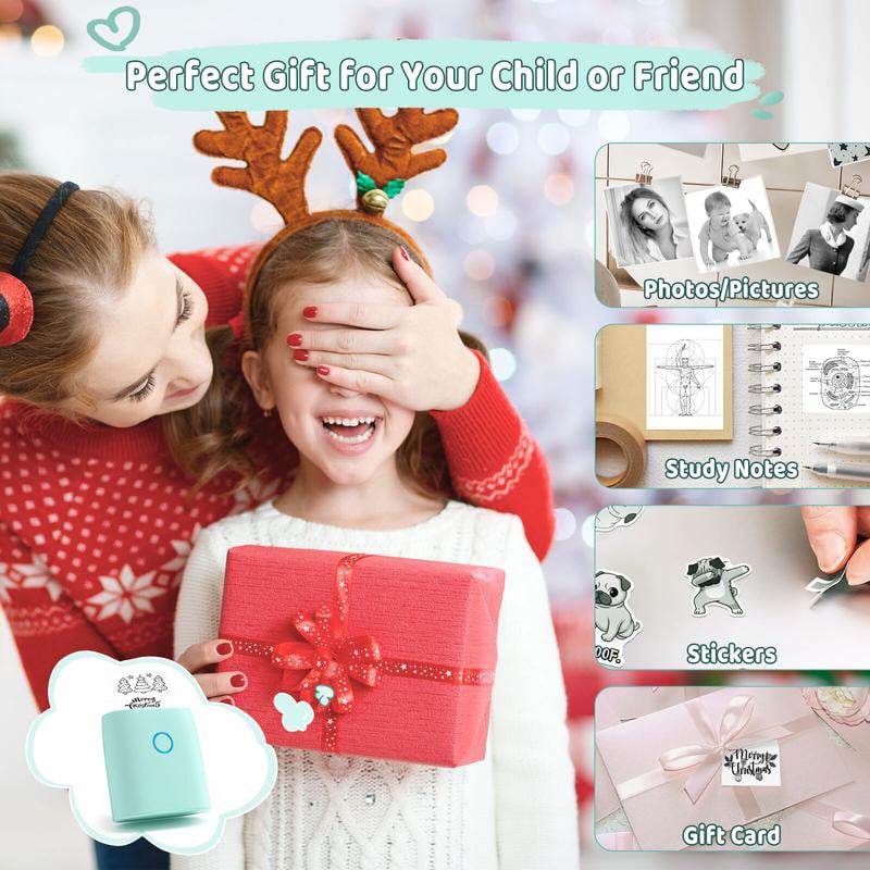 ✨Black Friday Promotion 49% OFF🔥 Mini Sticker Printer-2 Inch Bluetooth Thermal Pocket Printer