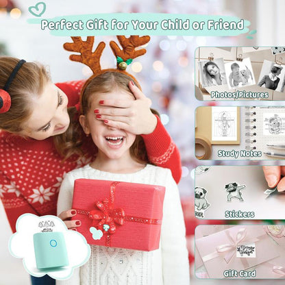 ✨Black Friday Promotion 49% OFF🔥 Mini Sticker Printer-2 Inch Bluetooth Thermal Pocket Printer