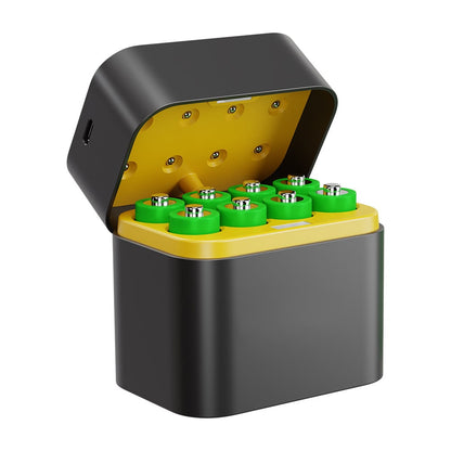 🔋Li-ion Battery with Integrated Charging Storage Box💡Overcharge protection