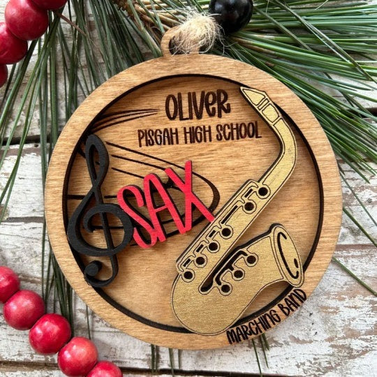🎼Personalized Band Christmas Tree Ornament