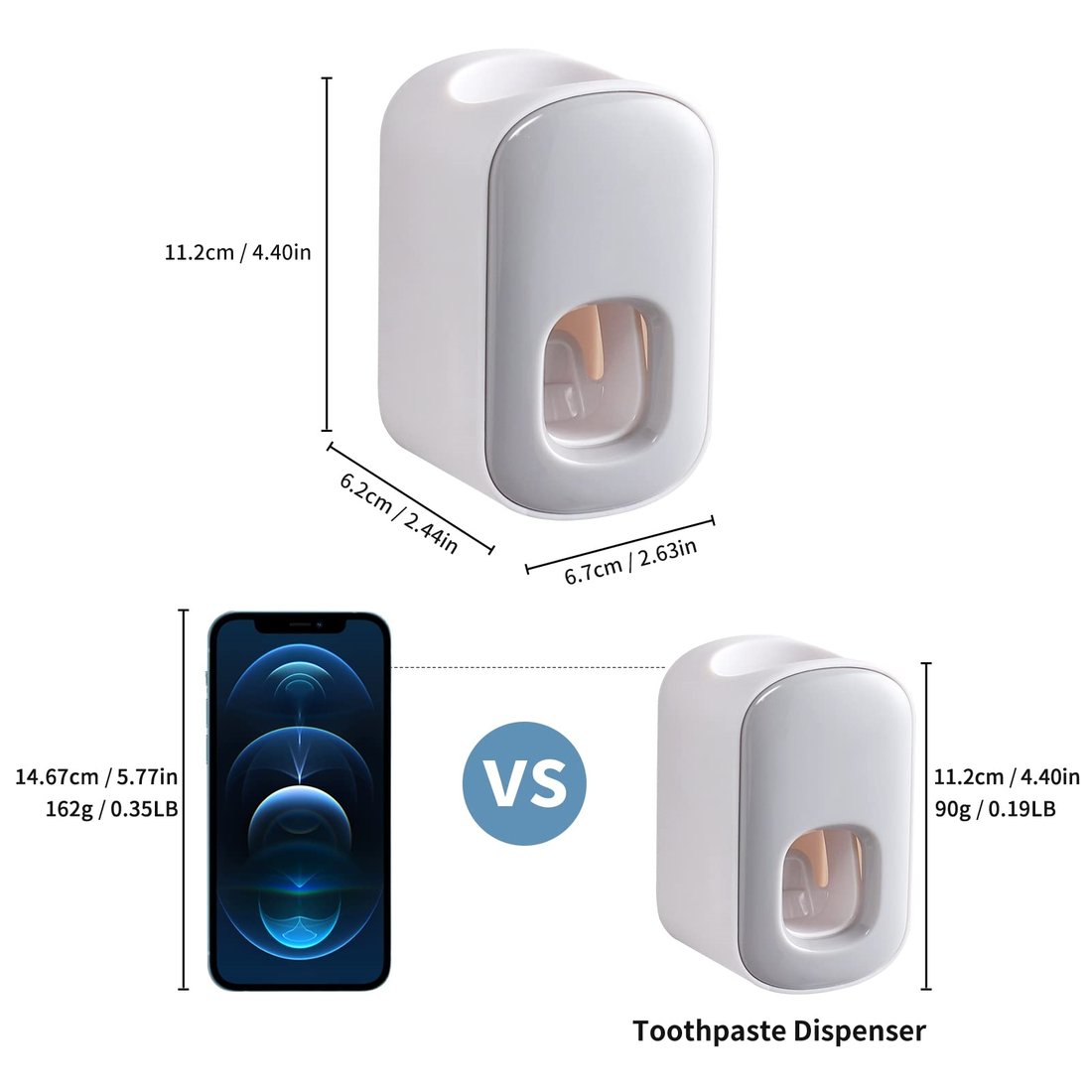 Toothpaste Dispenser Wall Mounted