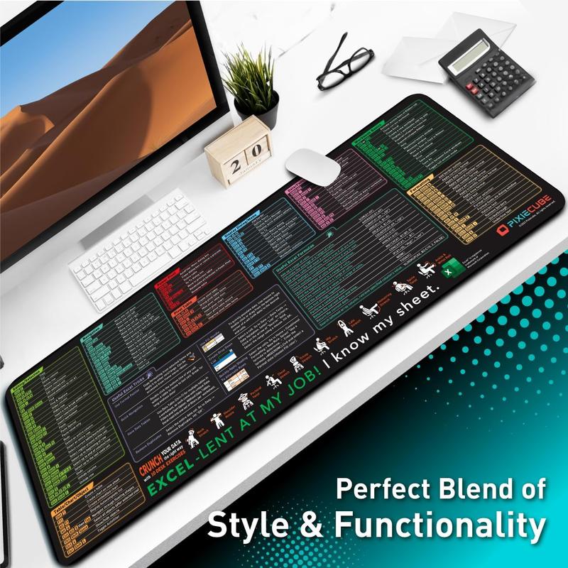 🔥LAST DAY SALE 49%-Excel Cheat Sheet Desk Mat
