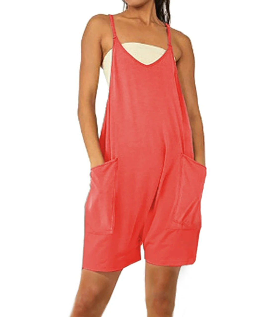 🔥Spring Promotion🔥Coverfrot Wide Leg Jumpsuit with Pockets