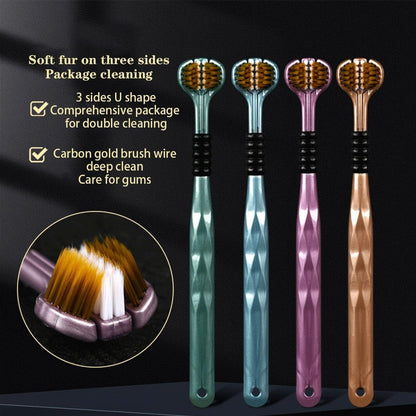 🔥Last Day Promotion-49%OFF🔥Three head multi-angle cleaning toothbrush