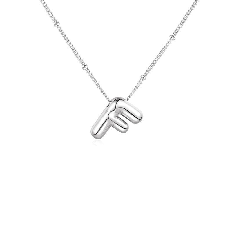 🔥Summer sale🎁⏰Bubble Letter Necklace