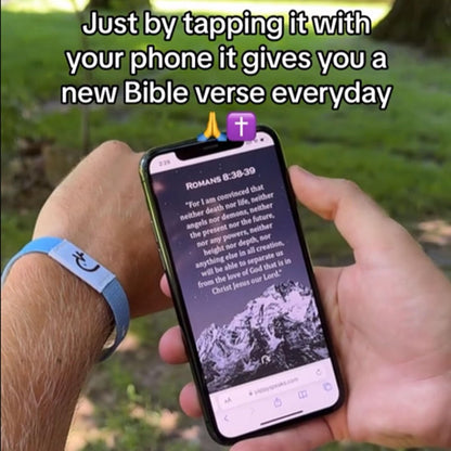 NFC-Enabled Scripture Bracelet – Faith on Your Wrist🙏✝️