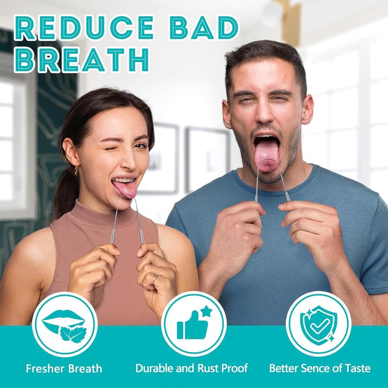 ✨LAST DAY ONLY 49% OFF🔥2 Pack Reduce Bad Breath U-Shape Stainless Steel