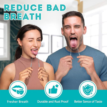 ✨LAST DAY ONLY 49% OFF🔥2 Pack Reduce Bad Breath U-Shape Stainless Steel