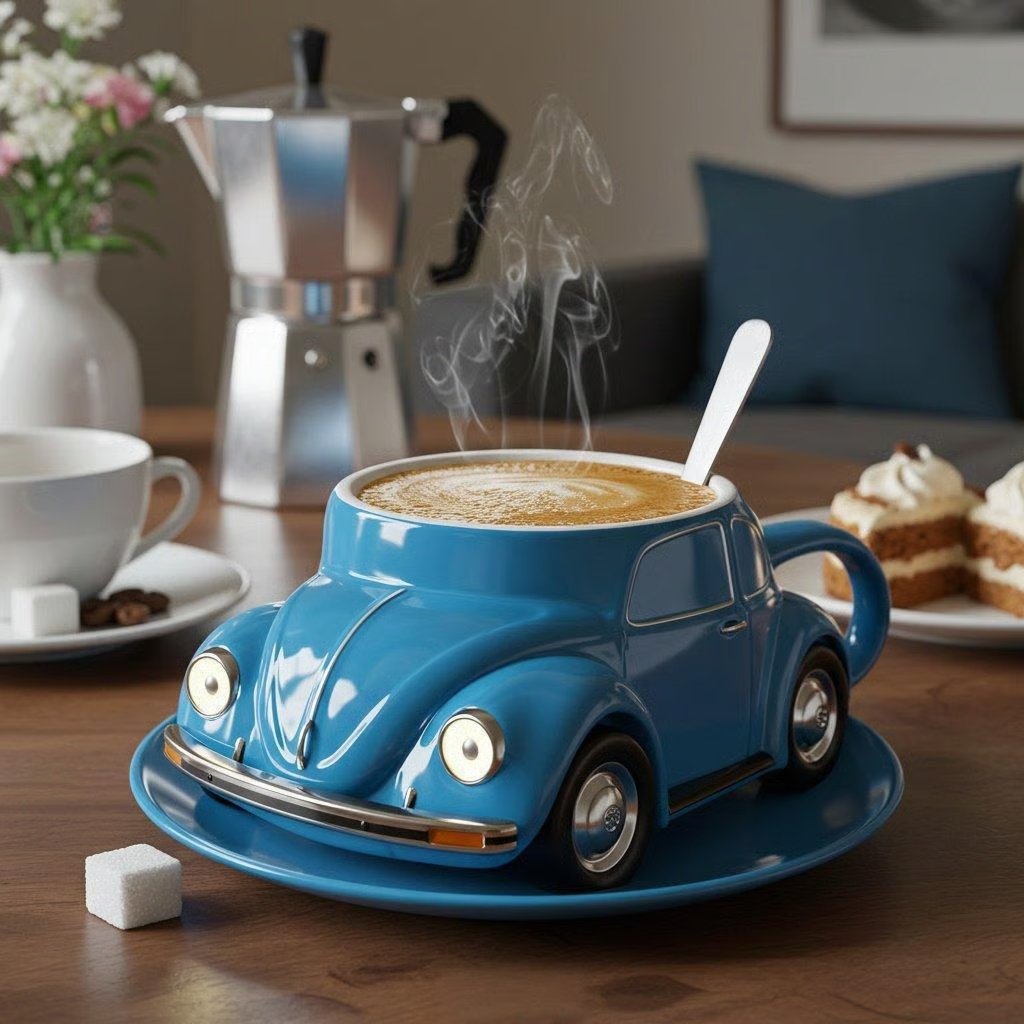 ☕Beetle Shaped Coffee Mug
