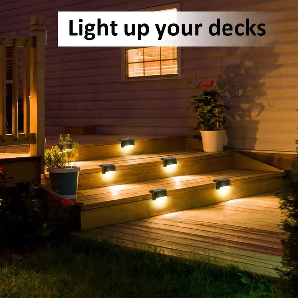 🔥Last Day 70% OFF🔥LED Solar Lamp Path Staircase Outdoor Waterproof Wall Light