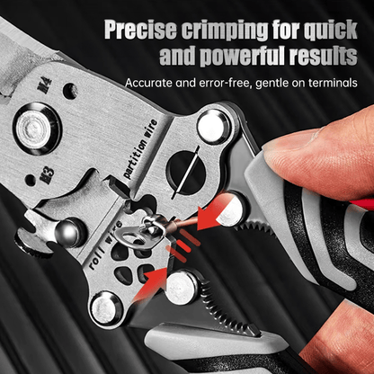 💥2025 New Upgrade💥Multifunctional Folding Wire Stripper-Professional Electrician Tool