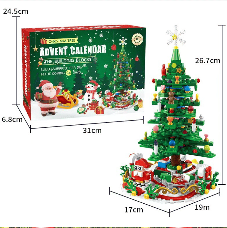 ✨Last Day 50% OFF 🎁Countdown Calendar 2024 Christmas Theme Building Set