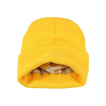 🎊Cyber Monday Deal!🎉Satin Lined Knit Beanie Hat