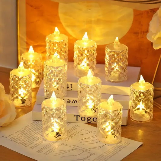 ON SALE🔥3pcs/SET Crystal Flameless Candle Light