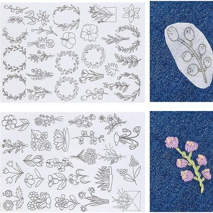 ⏰Last Day 48% OFF -🌼 Water Soluble Patterns for Embroidery