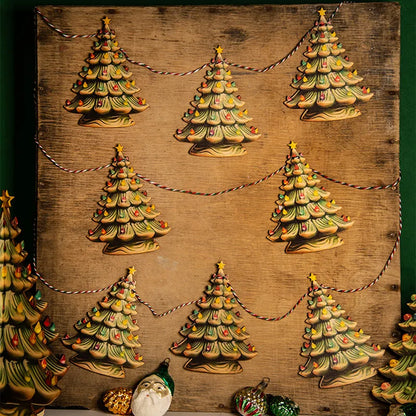 🎄Christmas Vintage Bunting Wooden