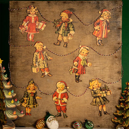 🎄Christmas Vintage Bunting Wooden