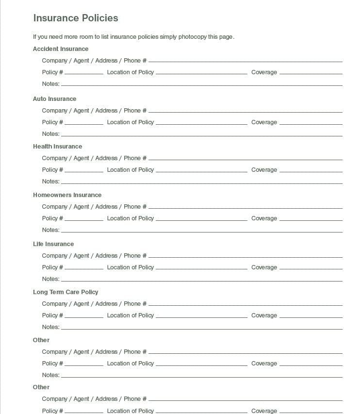 Putting Things In Order Organiser