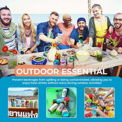 🔥 Last Day Promotion 50% OFF🔥 - Silicone Straw Soda Can Lids