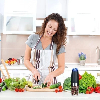 🔥BUY MORE SAVE MORE🔥Automatic Electric Gravity Induction Salt & Pepper Grinder