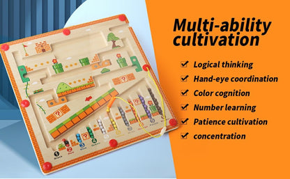 Magnetic Maze Challenge -the fastest speed reaches the end