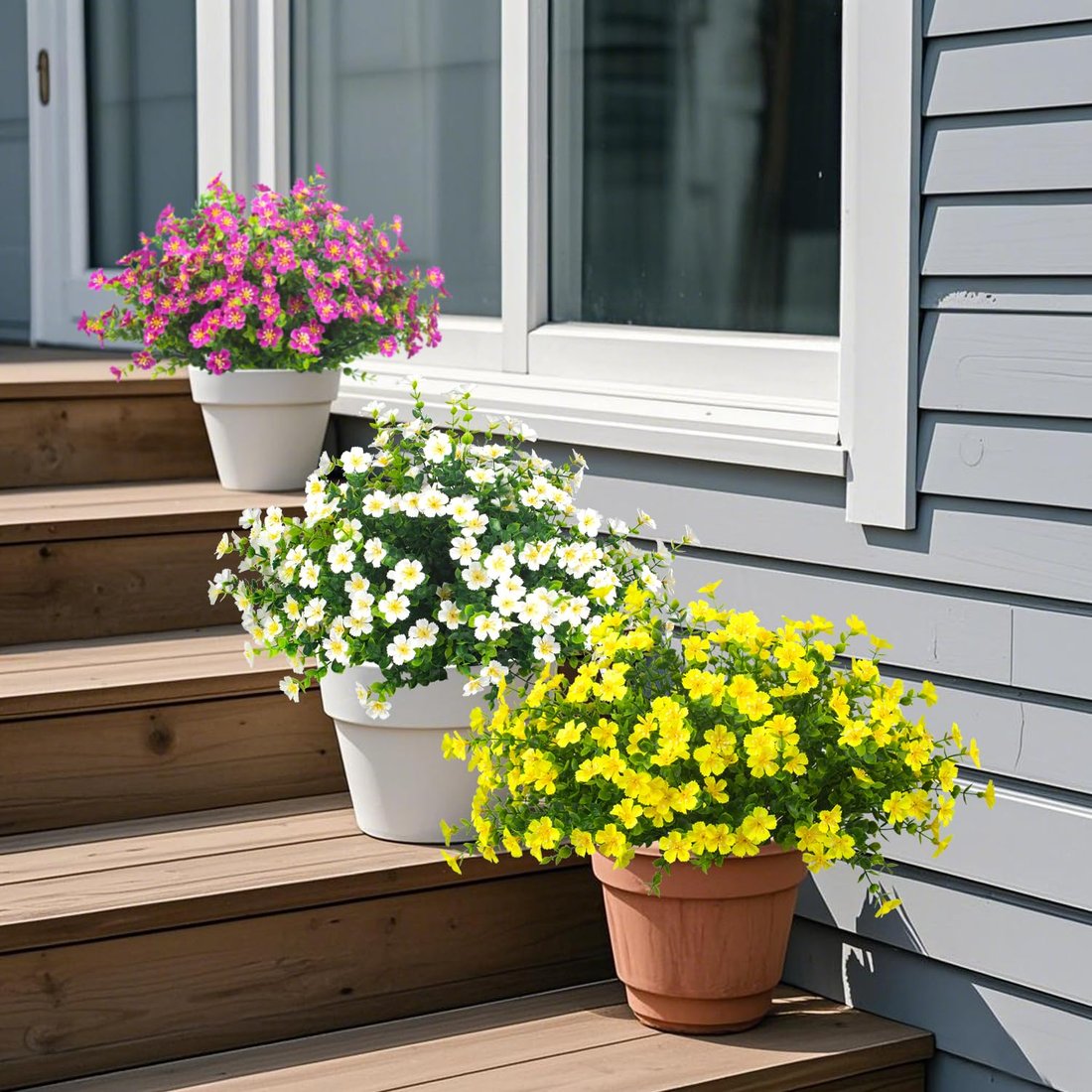 🎉Mother's Day Sale 49% OFF🌼UV Resistant Lifelike Artificial Daisies (Hanging Flowers Basket)