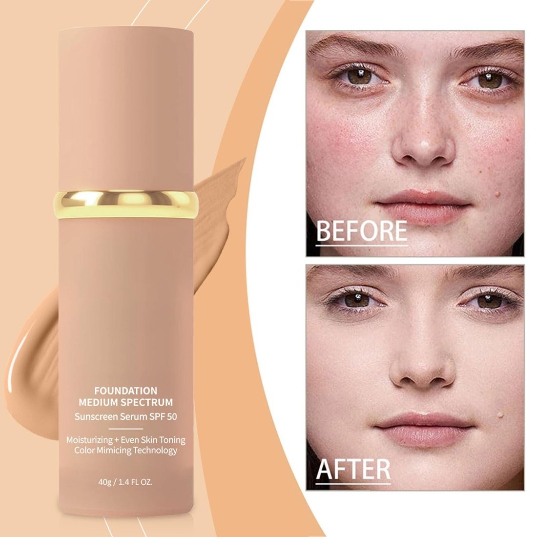 🔥Last Day Sale 49% OFF🎁 Color Changing Foundation 4 in 1 - Light Spectrum